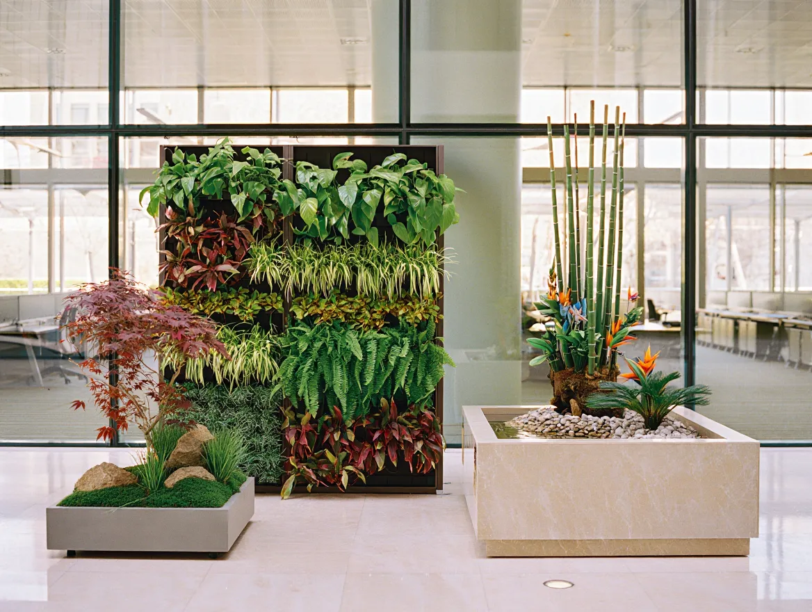 Interior landscaping display